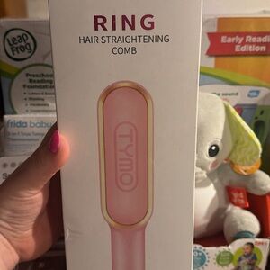 Ring Hair Straightening Comb - Pink
